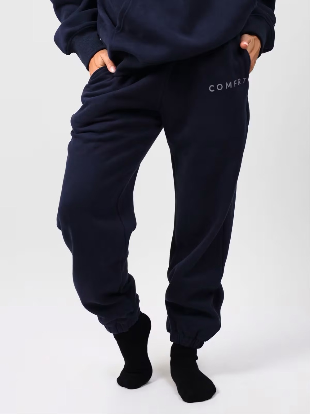 Comfrt Tranquil Navy Sweatpants Medium NWT Cozy Lounge Joggers CloudTouch